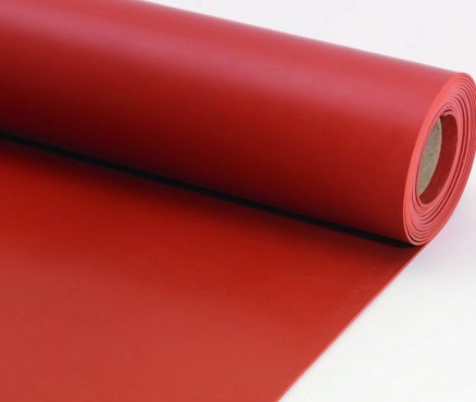 COLOURED SILICONE SHEET 60Sh (RED)
