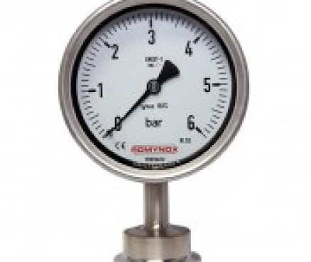 Pressure gauge - hygienic connection